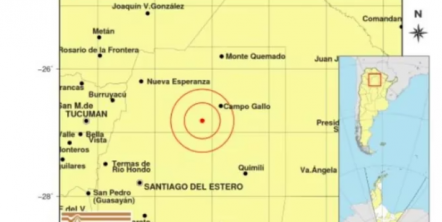 Se registró un sismo de 6,5 grados en Santiago del Estero