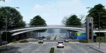 Comienza la instalación del puente peatonal: el tránsito en avenida Mate de Luna estará cortado varios días