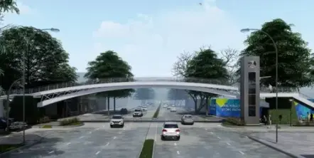 Comienza la instalación del puente peatonal de Mate de Luna al 2.100: habrá cortes de tránsito varios días