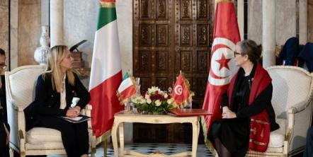 Meloni visita Túnez con foco en migrantes y economía